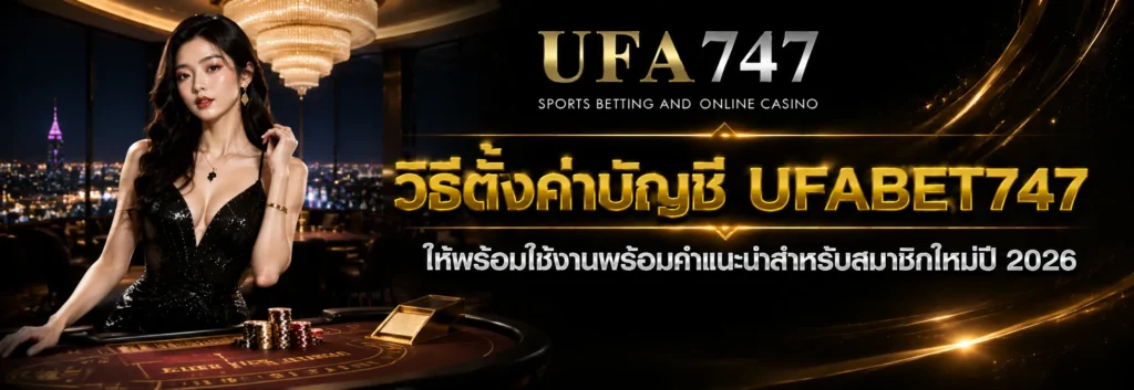 วิธีตั้งค่าบัญชี UFABET747