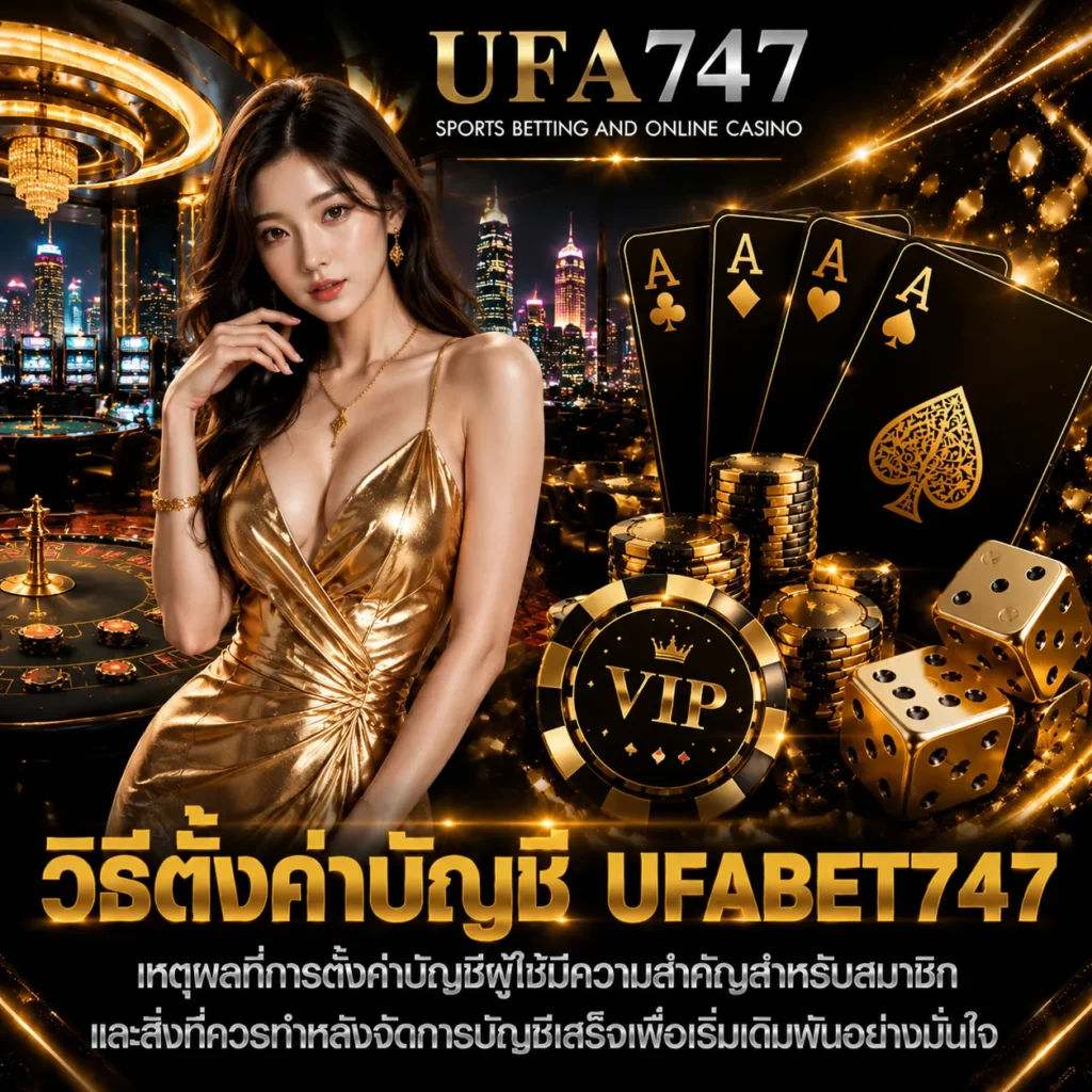 วิธีตั้งค่าบัญชี UFABET747